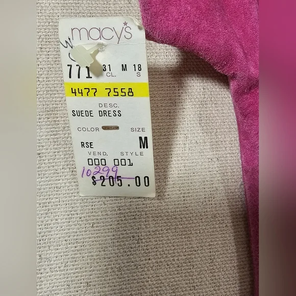 Morgan Taylor Vintage Leather Dress Medium Pink - Picture 5 of 8